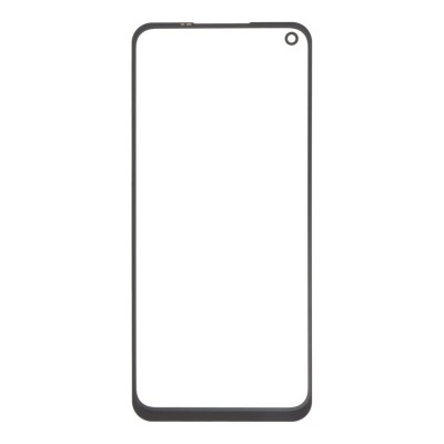 Replacement Front Glass For Realme Narzo 30 5g Black By - Maxbhi Com