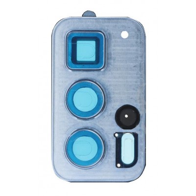 Camera Lens Glass With Frame For Motorola Edge 20 Pro White By - Maxbhi Com