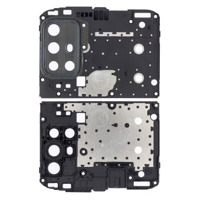 Camera Lens Glass with Frame for Motorola Moto G30 Black