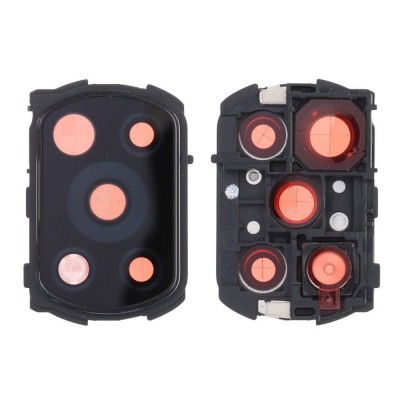 Camera Lens Glass with Frame for Xiaomi Poco X3 Pro White