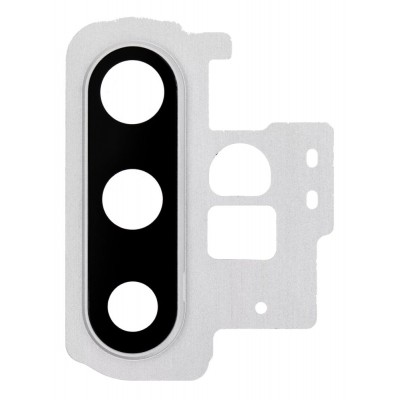 Camera Lens Glass With Frame For Samsung Galaxy Note 10 White By - Maxbhi Com