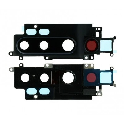 Camera Lens Glass With Frame For Xiaomi Mi Note 10 Black By - Maxbhi Com