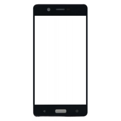 Replacement Front Glass For Nokia 5 Black By - Maxbhi Com