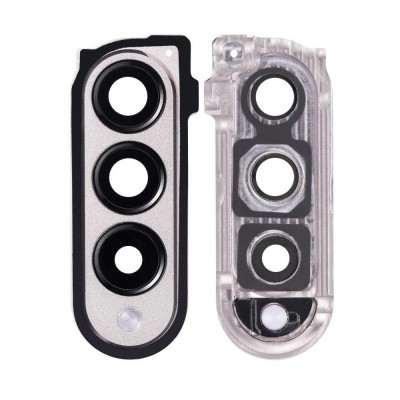 Camera Lens Glass With Frame For Samsung Galaxy Z Fold 3 Silver By - Maxbhi Com