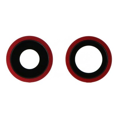 Camera Lens Glass With Frame For Apple Iphone 11 Red By - Maxbhi Com