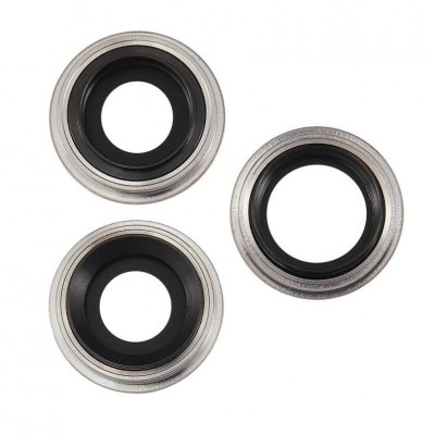 Camera Lens Glass With Frame For Apple Iphone 11 Pro Max Silver By - Maxbhi Com