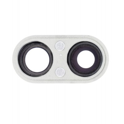 Camera Lens Glass With Frame For Apple Iphone 8 Plus Silver By - Maxbhi Com