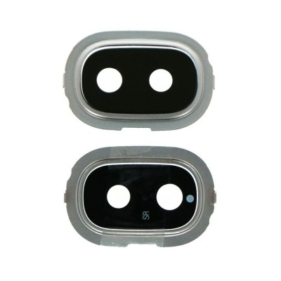 Camera Lens Glass With Frame For Samsung Galaxy J4 White By - Maxbhi Com