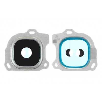 Camera Lens Glass With Frame For Samsung Galaxy On6 White By - Maxbhi Com