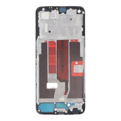 Lcd Frame Middle Chassis For Oppo A74 5g Silver By - Maxbhi Com