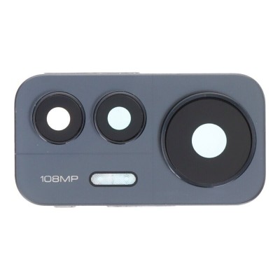 Camera Lens Glass With Frame For Xiaomi 12 Lite 5g Black By - Maxbhi Com