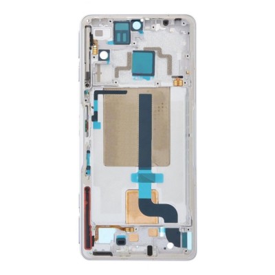 Lcd Frame Middle Chassis For Xiaomi Poco F4 Gt White By - Maxbhi Com