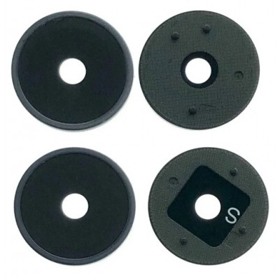 Camera Lens Glass With Frame For Vivo Y02s Black By - Maxbhi Com