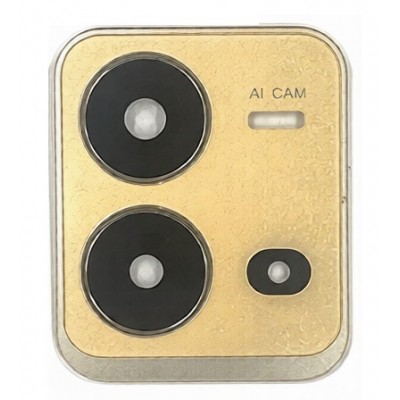 Camera Lens Glass With Frame For Vivo V25e Gold By - Maxbhi Com