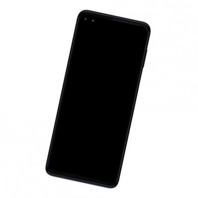 Camera Lens Glass with Frame for Motorola One 5G Blue