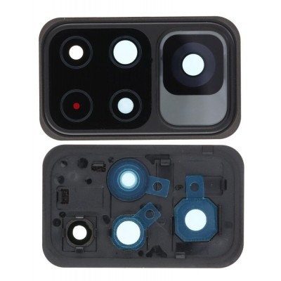 Camera Lens Glass With Frame For Xiaomi Redmi Note 11s 5g Black By - Maxbhi Com