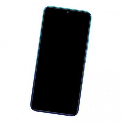 Camera Lens Glass with Frame for Infinix Hot 10 Lite Blue