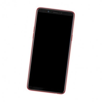 Camera Lens Glass with Frame for Oppo F7 Youth Red