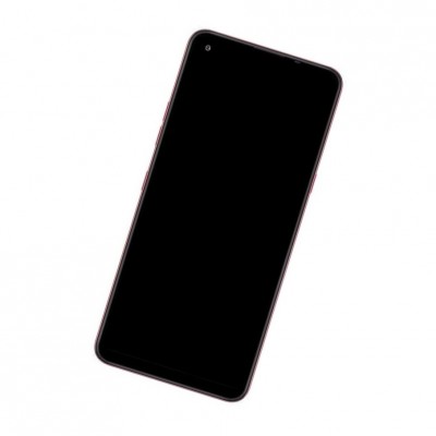 Camera Lens Glass with Frame for LG K51S Blue