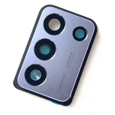 Camera Lens Glass With Frame For Realme Q3s White By - Maxbhi Com