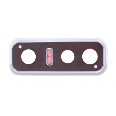 Camera Lens Glass With Frame For Vivo Y73s Silver By - Maxbhi Com