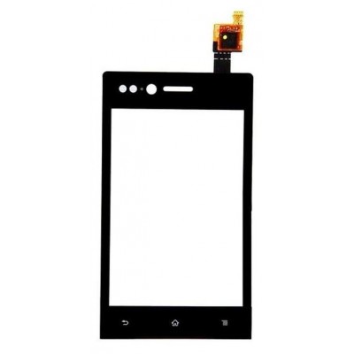 Touch Screen Digitizer For Sony Xperia Miro St23a White Silver By - Maxbhi Com