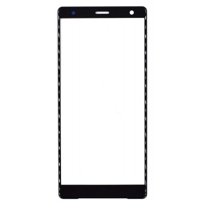 Replacement Front Glass For Sony Xperia Xz2 Black By - Maxbhi Com