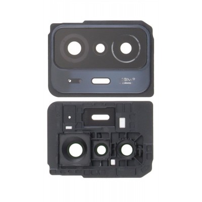 Camera Lens Glass With Frame For Xiaomi 11t White By - Maxbhi Com