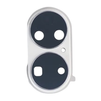 Camera Lens Glass With Frame For Huawei P50 White By - Maxbhi Com