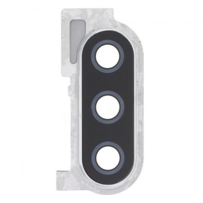 Camera Lens Glass With Frame For Sony Xperia 10 Iii White By - Maxbhi Com