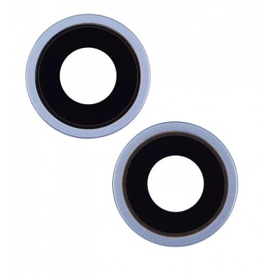 Camera Lens Glass With Frame For Apple Iphone 14 Blue By - Maxbhi Com