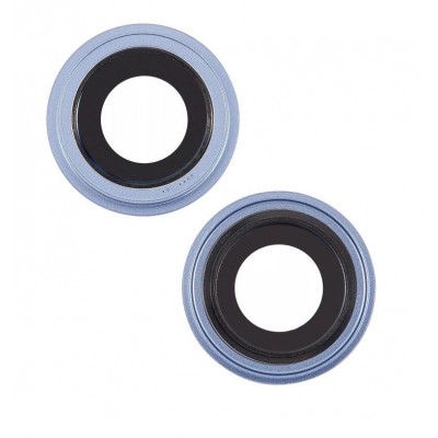 Camera Lens Glass With Frame For Apple Iphone 14 Blue By - Maxbhi Com
