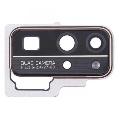 Camera Lens Glass with Frame for Honor 30 Black