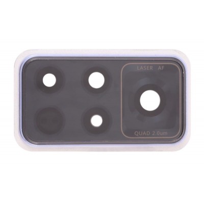 Camera Lens Glass With Frame For Honor V40 5g Silver By - Maxbhi Com