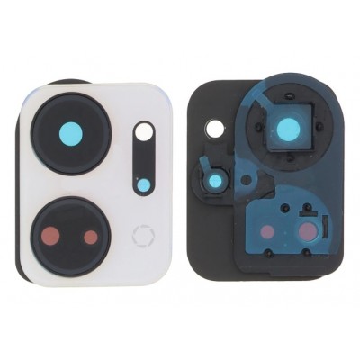 Camera Lens Glass With Frame For Honor X7a White By - Maxbhi Com