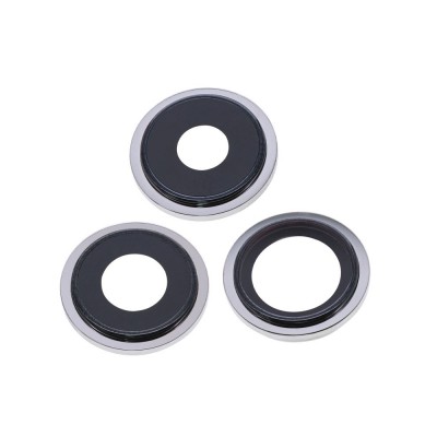 Camera Lens Glass With Frame For Apple Iphone 13 Pro White By - Maxbhi Com