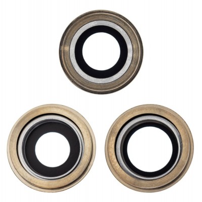 Camera Lens Glass With Frame For Apple Iphone 12 Pro Max Gold By - Maxbhi Com