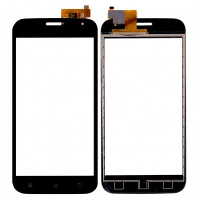 Touch Screen Digitizer For Intex Aqua Curve Black By - Maxbhi Com