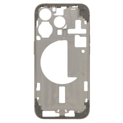 Lcd Frame Middle Chassis For Apple Iphone 15 Pro Gold By - Maxbhi Com