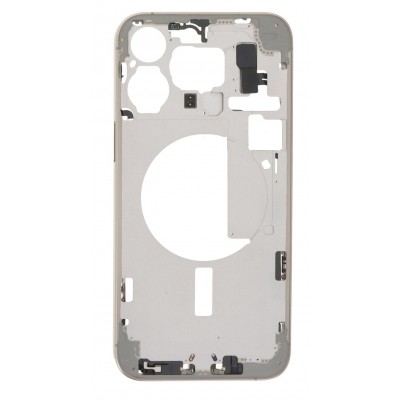 Lcd Frame Middle Chassis For Apple Iphone 15 Pro Max Gold By - Maxbhi Com