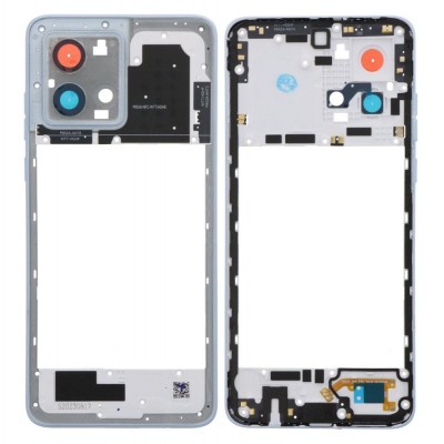 Middle Frame Ring Only For Motorola Moto G84 Light Blue By - Maxbhi Com