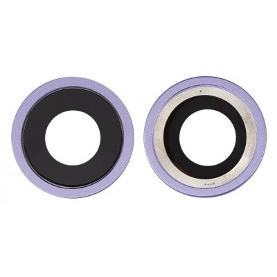 Camera Lens Glass With Frame For Apple Iphone 12 Purple By - Maxbhi Com