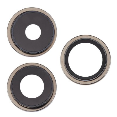 Camera Lens Glass With Frame For Apple Iphone 15 Pro Max Gold By - Maxbhi Com