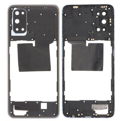 Middle Frame Ring Only For Realme 7 Pro Silver By - Maxbhi Com