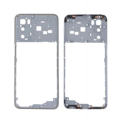 Middle Frame Ring Only For Oppo A16 Black By - Maxbhi Com