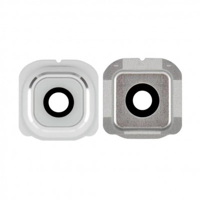 Camera Lens Glass With Frame For Samsung Galaxy S6 Edge White By - Maxbhi Com