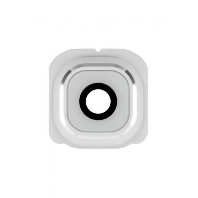 Camera Lens Glass With Frame For Samsung Galaxy S6 Edge White By - Maxbhi Com