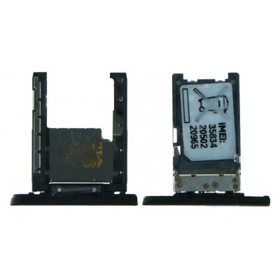 Sim Card Holder Tray For Nokia Lumia 520 Black - Maxbhi Com
