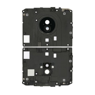 Camera Lens Glass with Frame for Motorola Moto G7 Power Black