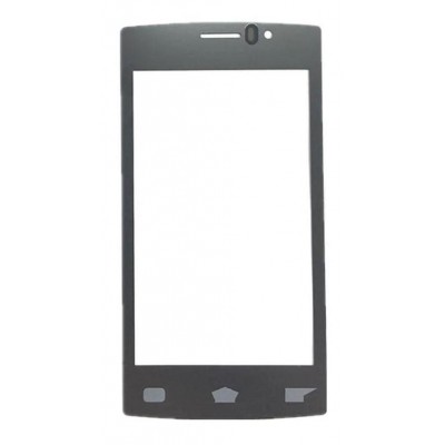 Replacement Front Glass For Philips S307 Black By - Maxbhi Com